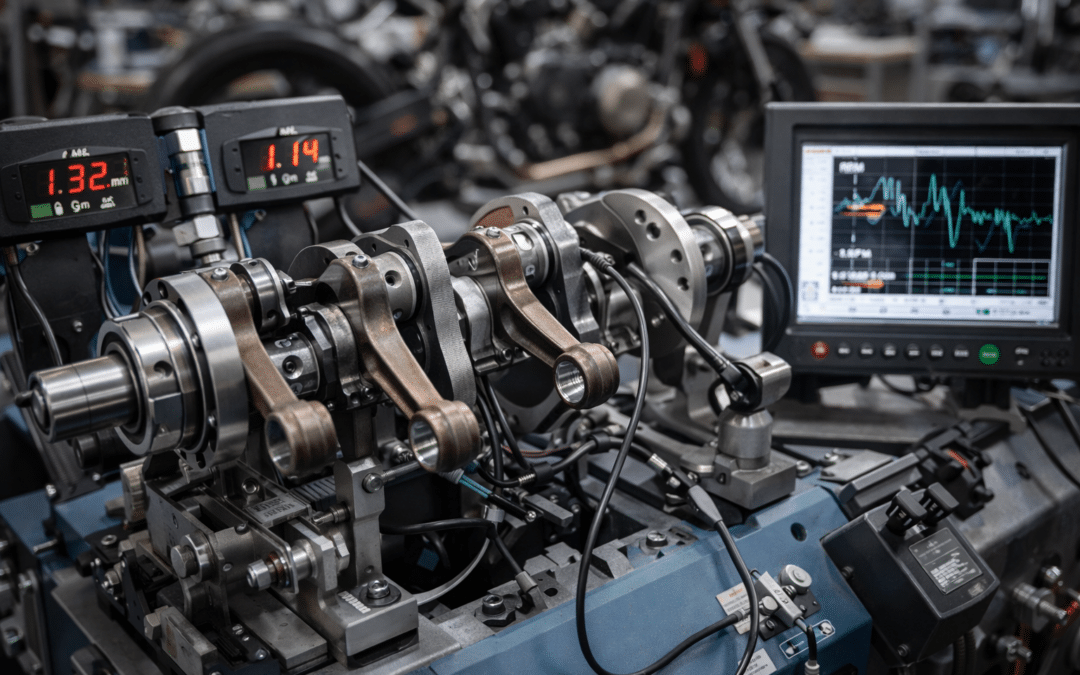 Comment optimiser la performance du vilebrequin pour une course de moto ?